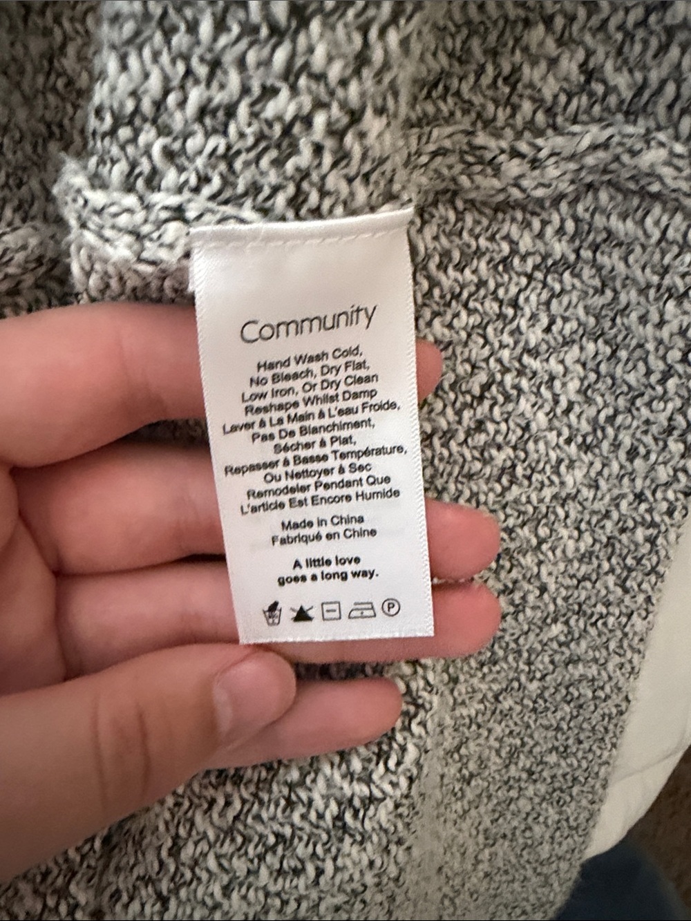 Aritzia Open-Front Long Cardigan - Light Gray - Picture 4 of 4